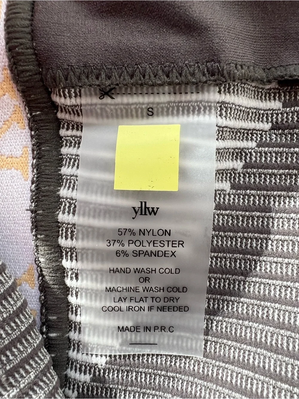 YLLW The Label Brice Ribbed Bra Neutral Size S